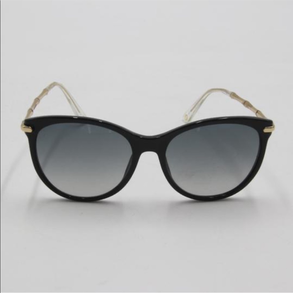 Gucci cat eye sunglasses with bamboo gold
